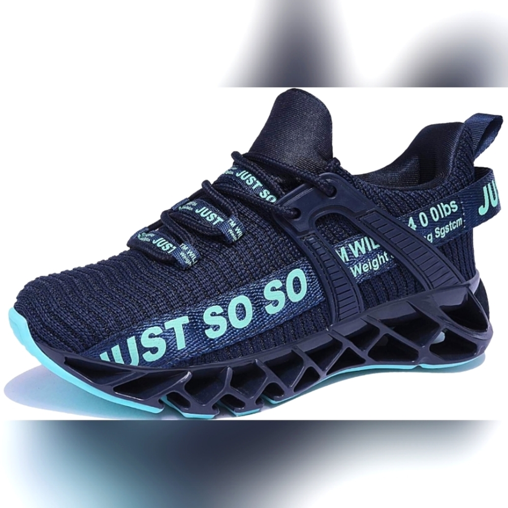 Kids Running Shoes - Louheve - size 4, big kid - dark blue